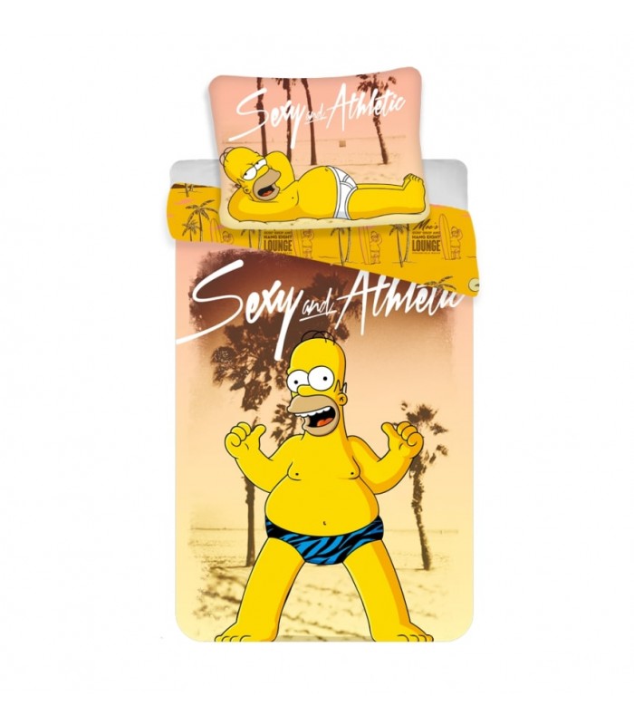 Baumwollbettwäsche The Simpsons Homer 140x200 + 70x90 cm