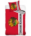 Bavlněné hokejové povlečení Chicago Blackhawks Belt 140x200 + 70x90 cm